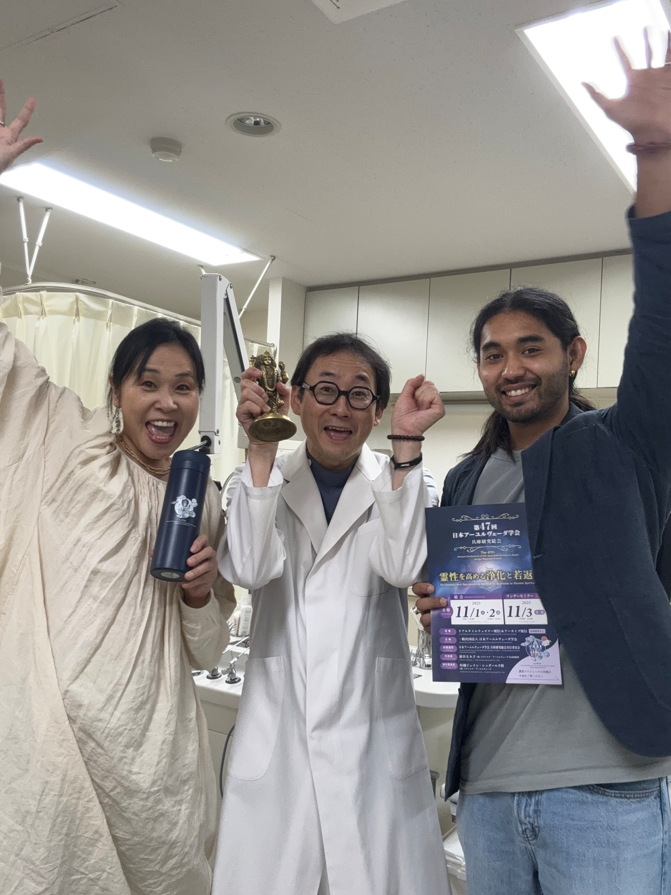 (きた日誌) 第47回 日本アーユルヴェーダ学会兵庫研究総会（オンライン開催）ご挨拶収録に来院いただきました