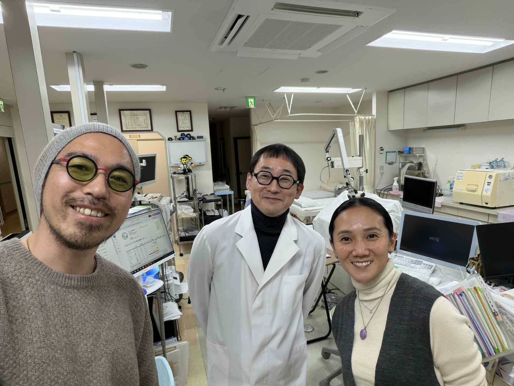 (きた日誌) 滝沢泰平＆真弓さん　きたにし耳鼻科に来院！